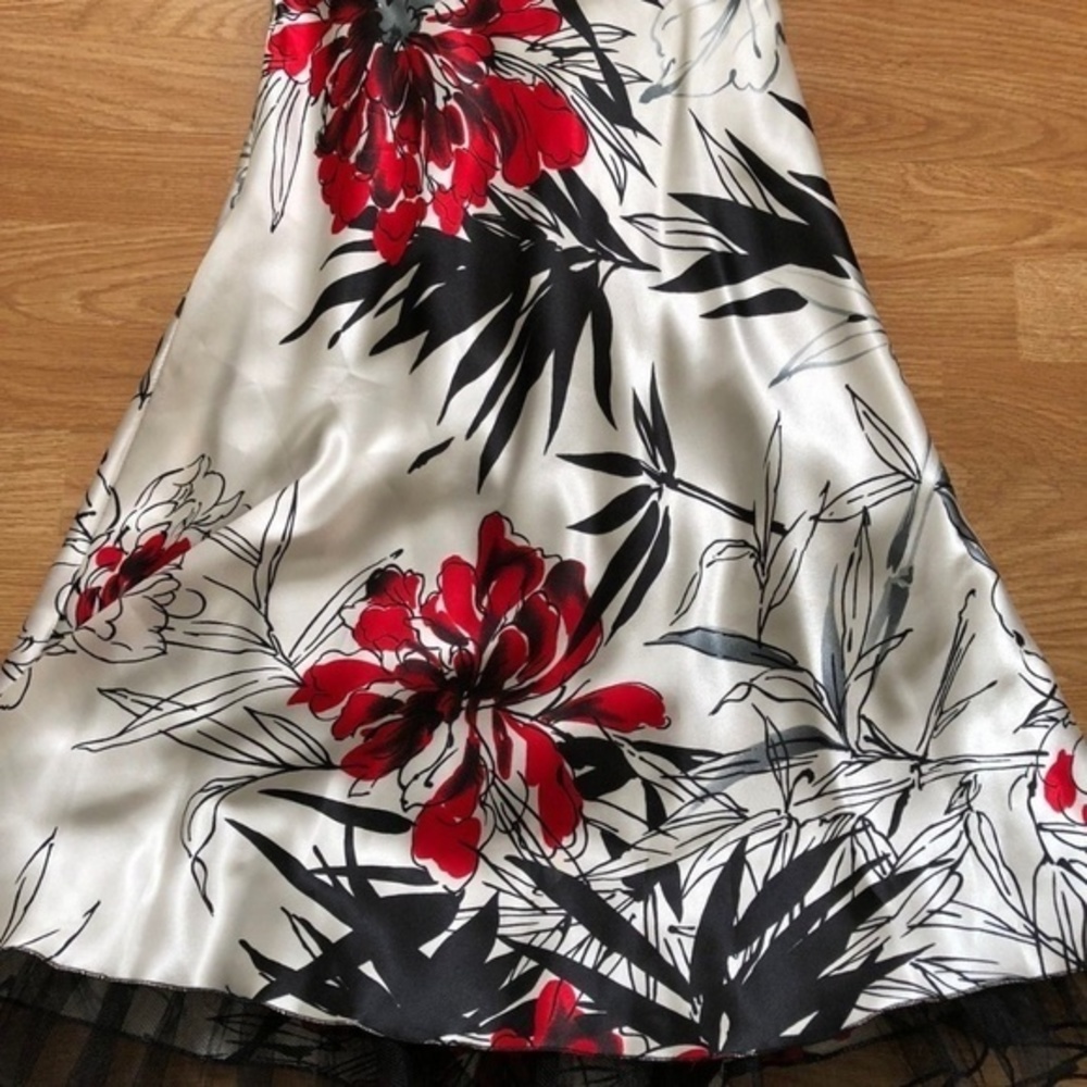 Speechless JRS. 9 Formal Prom Holiday Christmas Dress Black Red White - Picture 3 of 8